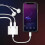 Προσαρμογέας AUX 2 σε 1 για iPhone σε 3,5 χιλ., συμβατός με ακουστικά και φόρτιση 4