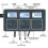 2025 Έξυπνη οθόνη WIFI 8 σε 1, μετρητής νερού πισίνας, pH ORP EC PPM, δοκιμή 5