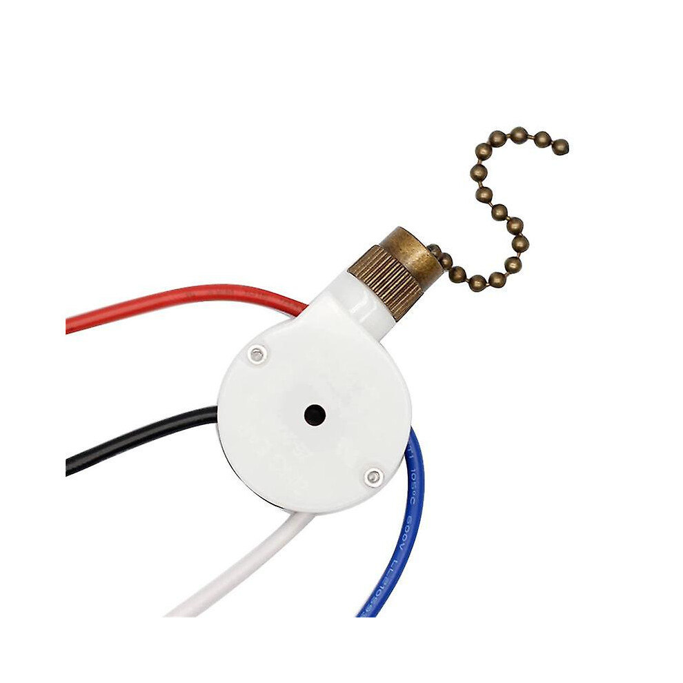 1Pcs Ceiling Fan Lights Switch Zingear Ze-208S E89885 3 Speed 4 Wire Fan Switch Pull Chain ,Fan Lig 3716928613341
