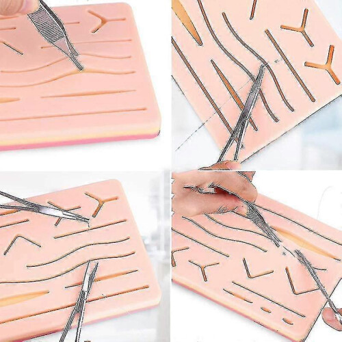 Complete Suture Kit compatible with Students,including Silicone Suture Pad And Suture Tool Practice Suture Kit 2