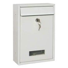 Outdoor Wall Mounted Mailbox with Secure Locking System, Weatherproof Metal Post Box with Key, Large Capacity