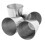 Set mit 4 Edelstahl-Schnapsbechern und schwarzem Lederetui (30 ml) 4