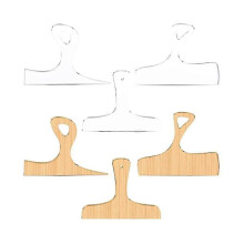 Conjunto de 3 gabaritos de acrílico para marcenaria, compatíveis com tábuas de charcutaria e tábuas de corte.