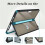 Capa para laptop de 13 polegadas compatível com Microsoft Surface Pro 11, 10, 9 e 8 B 3