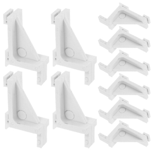 Conjunto de 10 presilhas para prateleira de freezer e refrigerador.