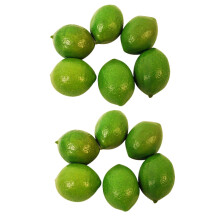 12 pièces de décorations artificielles citron vert et citron compatibles avec la maison