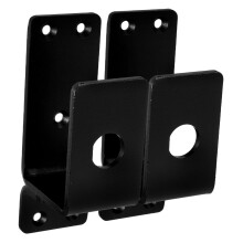Heavy Duty Door Security Bar Bracket UShaped Adjustable Floor Mount for Home Gate Shed