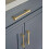 2 Pcs Brushed Brass Cabinet Handles Gold Drawer Pulls Vintage Solid Brass for Kitchen Cupboard Wardrobe 4