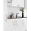 2 Pcs Brushed Brass Cabinet Handles Gold Drawer Pulls Vintage Solid Brass for Kitchen Cupboard Wardrobe 5