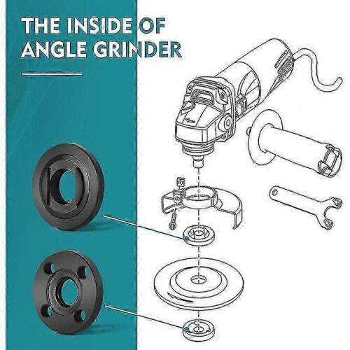 Clé à angle de précision en acier, compatible avec les meuleuses d'angle Dewalt et Bosch. Construction robuste et durable. 2