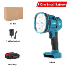 (two small battery) 18V Cordless LED Flashlight Work Light Flashlight For Makita LED Lamp USB Outdoor Emergency Lighting Spotlight For Makita
