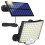 Luminária solar externa com 106 LEDs e sensor de movimento, compatível com jardim, com cabo de 5m. 1