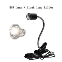 Lâmpada UVA/UVB para Répteis com Kit de Suporte de Lâmpada com Clipe para Tartarugas e Lagartos - Ideal para Aquecimento e Iluminação.