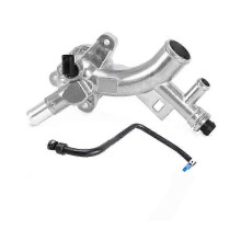 Engine Coolant Housing Water Outlet Aluminum with Hose Compatible with Cruze, Sonic, and 1.4L - 2519