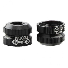 6xBike Vacuum Tire Law Mouth Nut Bicycle Tire Room Bouchons de valve de chambre à air noirs