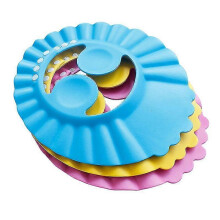 Baby-Duschhaube für Kinder, Shampoo-Badehut, Kopftuch, wasserdichter Haarschutz, blau