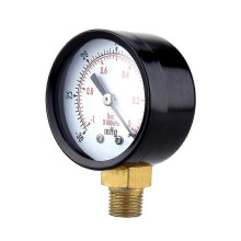 Manomètre à vide utilitaire compatible avec compresseur d'air, eau, huile et gaz 0-30 HG