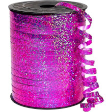 Pinkfarbenes Haargummi (0,5 cm x 200 m), geeignet für Lockenwickler, Haarstyling und Blumen (1 Rolle), Kindertagsgeschenk