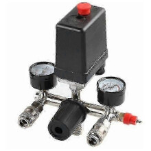 Regulador de pressão com monitor de pressão compatível com compressor. Monitor de pressão com 2 visores.
