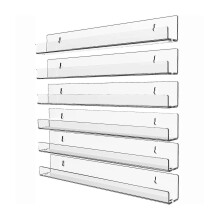Entryway Clear Acrylic Heavy Duty Floating Shelf Wall Mounted Cosmetic Bedroom