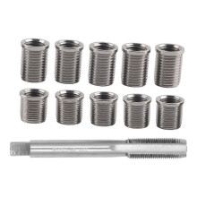 Kit de herramientas para reparación de roscas de bujías: Tornillo M10x1.0 + Macho de roscar M12x1.0.