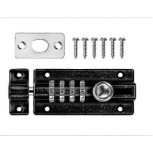 Combinatieslot met 4-cijferige combinatie, mechanisch codeslot, sleutelloos schuifslot, fraudebestendig deurslot, compatibel met Cabinet Garden.
