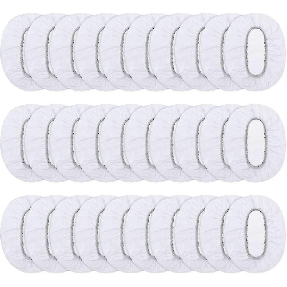 100 Pack Clear Disposable Ear Protectors Waterproof Ear Covers compatible with Hair Dye, Shower
