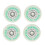 stuks 76/80 mm LED-knipperende inline skatewielen 2