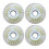 stuks 76/80 mm LED-knipperende inline skatewielen 3