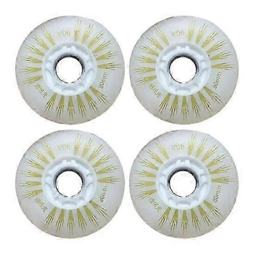 stuks 76/80 mm LED-knipperende inline skatewielen 2