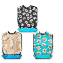 Conjunto de 3 babadores para adultos compatíveis com Eating Women, edição de babadores macios e reutilizáveis para adultos.