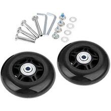 1 paar kofferwielen, vervangingswielmaat OD 404550546064687075788490mm met 6mm lagers, 30&35mm of 35&40mm assen, vervangingswiel voor inline skates.