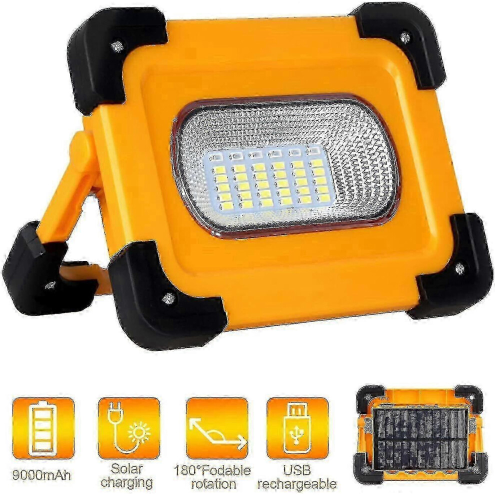 Rechargeable Led Floodlight 60W 3000 Lumens Construction Work Light 3090463849251