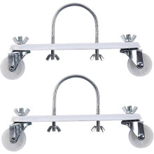 Suportes para radiador, 2 peças, suporte de aço carbono para radiador, suporte universal para aquecedor elétrico, edição com rodízios e polia.