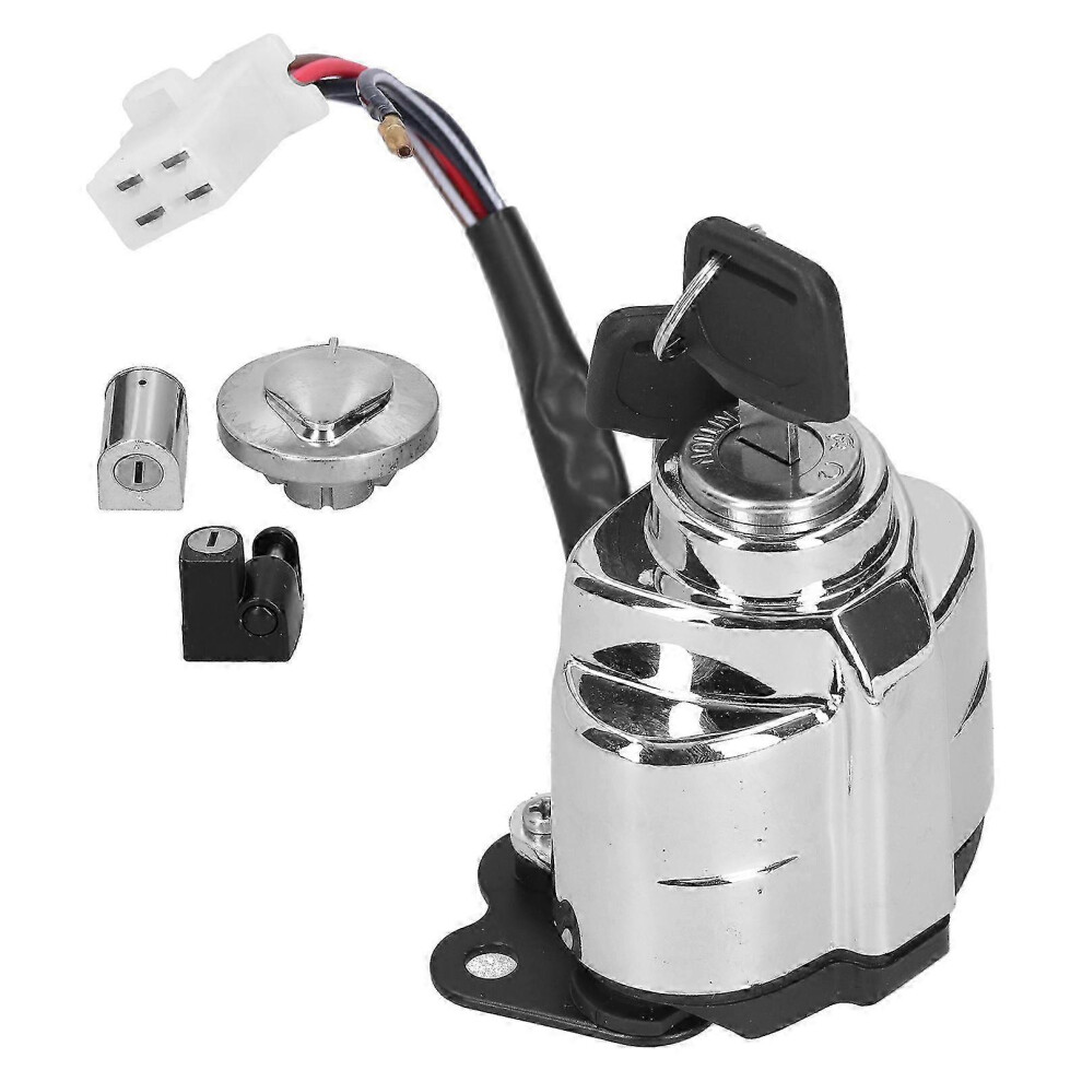Fuel Tank Cover Lock Kit With Ignition Helmet Compatible With Honda Shadow Vt600 Vt400 Vt750 And 2 Keys 3738789460650