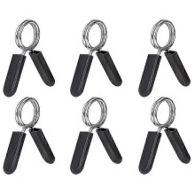 Confezione da 6 clip per bilanciere da 1 pollice (25 mm) - Collari a molla per manubri compatibili con bilanciere standard, allenamento, forza