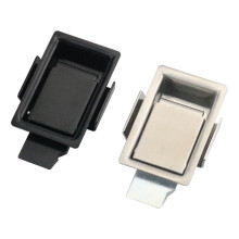 304 Stainless Steel Cabinet Lock Black Recessed Pull Handle Corrosion‑Resistant Secure Design 1Pcs