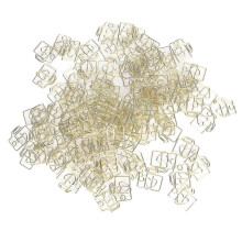 100 stuks paperclips, anti-slip, camera-vormige decoratieve metalen kleine bladwijzerpaperclips, compatibel met papieren documenten, gouden editie.