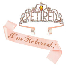 Retirement Decorations Retirement Gifts compatible with Women Retirement Party Decorations Retirement Tiara