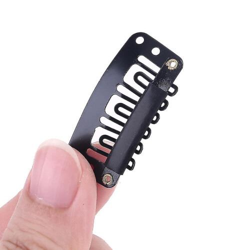 Conjunto de 10 Presilhas de Metal em Formato de U de 32mm Compatíveis com Apliques de Cabelo e Perucas 1