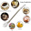 Stainless Steel Straw Spoon With Long Handle Strainer compatible with Drinking Tea. Soup. 4