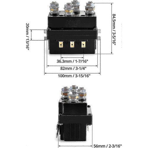Sole Relay, 12v 500a Winch Relay Sole Replacement Contactor 1