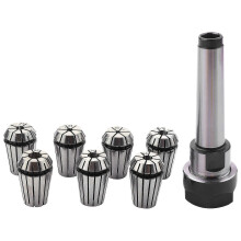 1set Mt2 Er20 M10 Mtb2 Collet Chuck Morse#2 Taper Toolholder+7pcs Spring Collet Cnc Milling Extensi