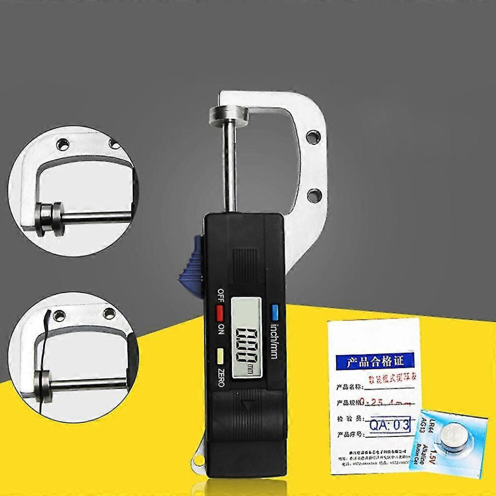 Digital Horizontal Thickness Gauge 0.01Mm Jewelry Pearl Ruler Round Diameter 3122059483362