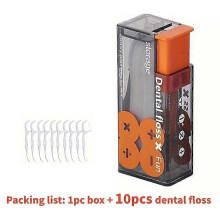 Escova interdental e dispensador de fio dental com estojo portátil