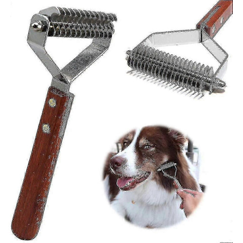 Coat King Rake 14-λεπίδα Rake Pet Undercoat Rake, επαγγελματική χτένα ξεματώματος για κατοικίδια
