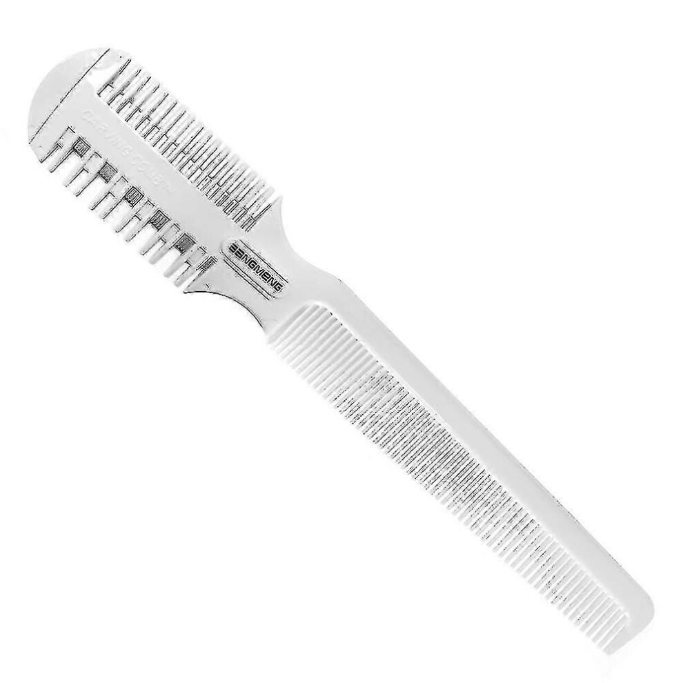 Unisex Hair Cutter Comb,Shaper Hair Razor With Comb,Split Ends Hair Trimmer Styler,Double Edge Razor Blades