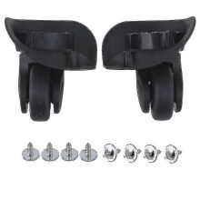 1 par de malas grandes pretas de 91x107x49mm com rodas giratórias 360