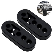 2pcs Car Universal Rubber Exhaust Hanger Bushing Muffler Insulators Shock Absorbent Mount Bracket With 2pcs Universal Exhaust Hanger Muffler Insulator