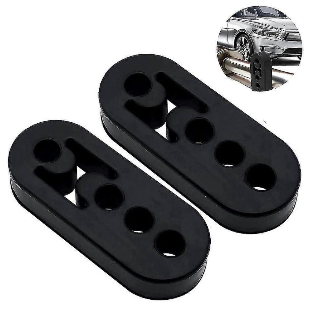 2Pcs Car Universal Rubber Exhaust Hanger Bushing Muffler Insulators Shock Absorbent Mount Bracket With 2Pcs Universal Exhaust Hanger Muffler Insulator 3262690744504